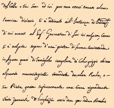 Copia di atti della Linea divisionale della Comnta di pramolo, con quella di Riclareto valle S. Martino, 1761
