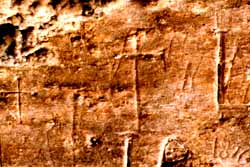 Grotta del Mian, graffiti dei secoli XVIII-XIX